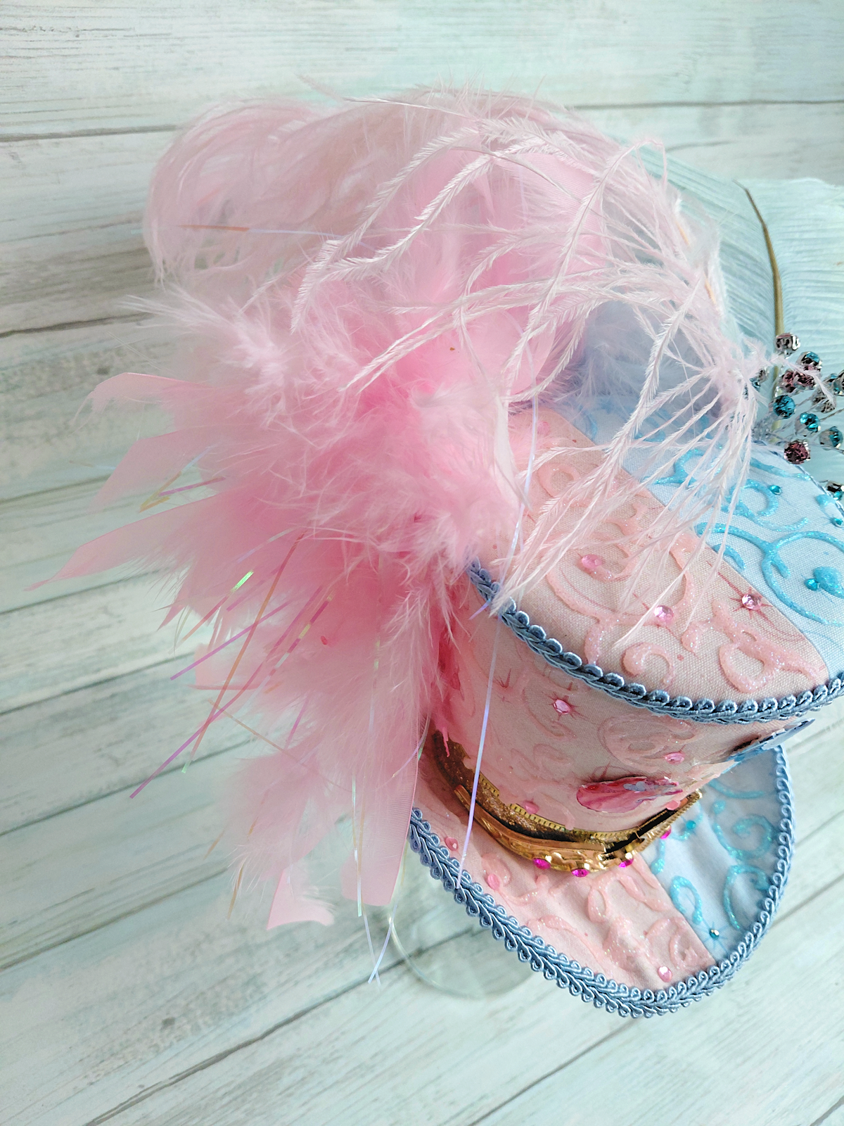 Princess Pink Blue Mini Top Hat