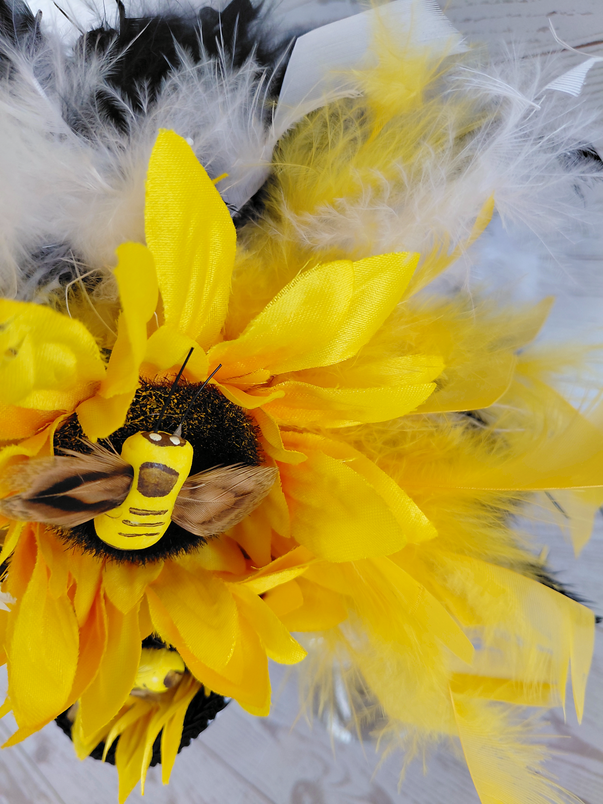 Bumblebee Sunflower Mini Top Hat