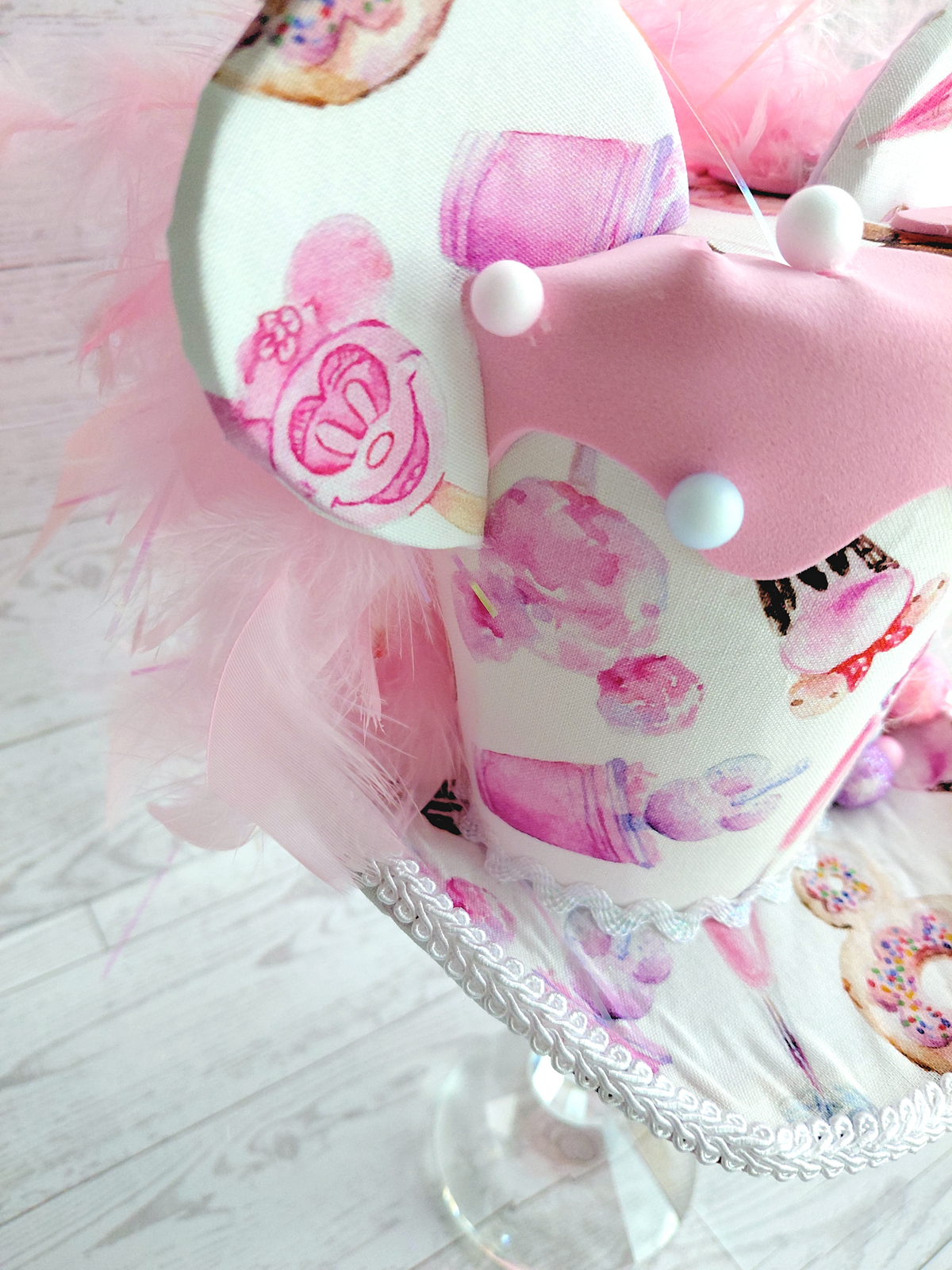 Whimsical Candy Sweets Mouse Ears Mini Top Hat