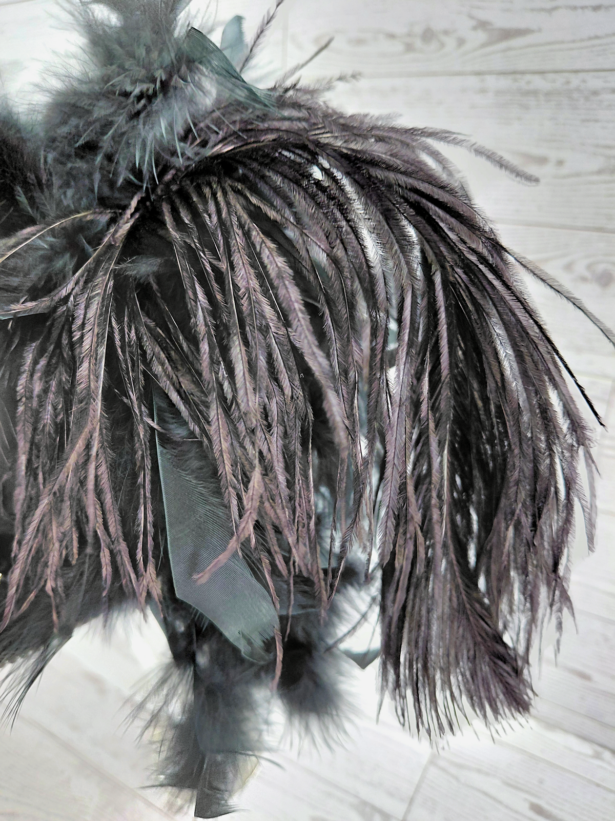 Black Damask Cameo Mini Top Hat