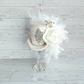 White Ivory Bridal Lace Mini Top Hat