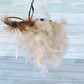 Vintage Striped Damask Cameo Mini Top Hat