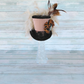 Vintage Striped Damask Cameo Mini Top Hat