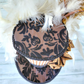 Vintage Striped Damask Cameo Mini Top Hat