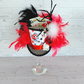 Playing Card Check Mad Hatter Mini Top Hat
