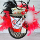 Playing Card Check Mad Hatter Mini Top Hat