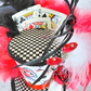 Playing Card Check Mad Hatter Mini Top Hat
