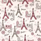 Paris Pink Black Glitter Mini Top Hat