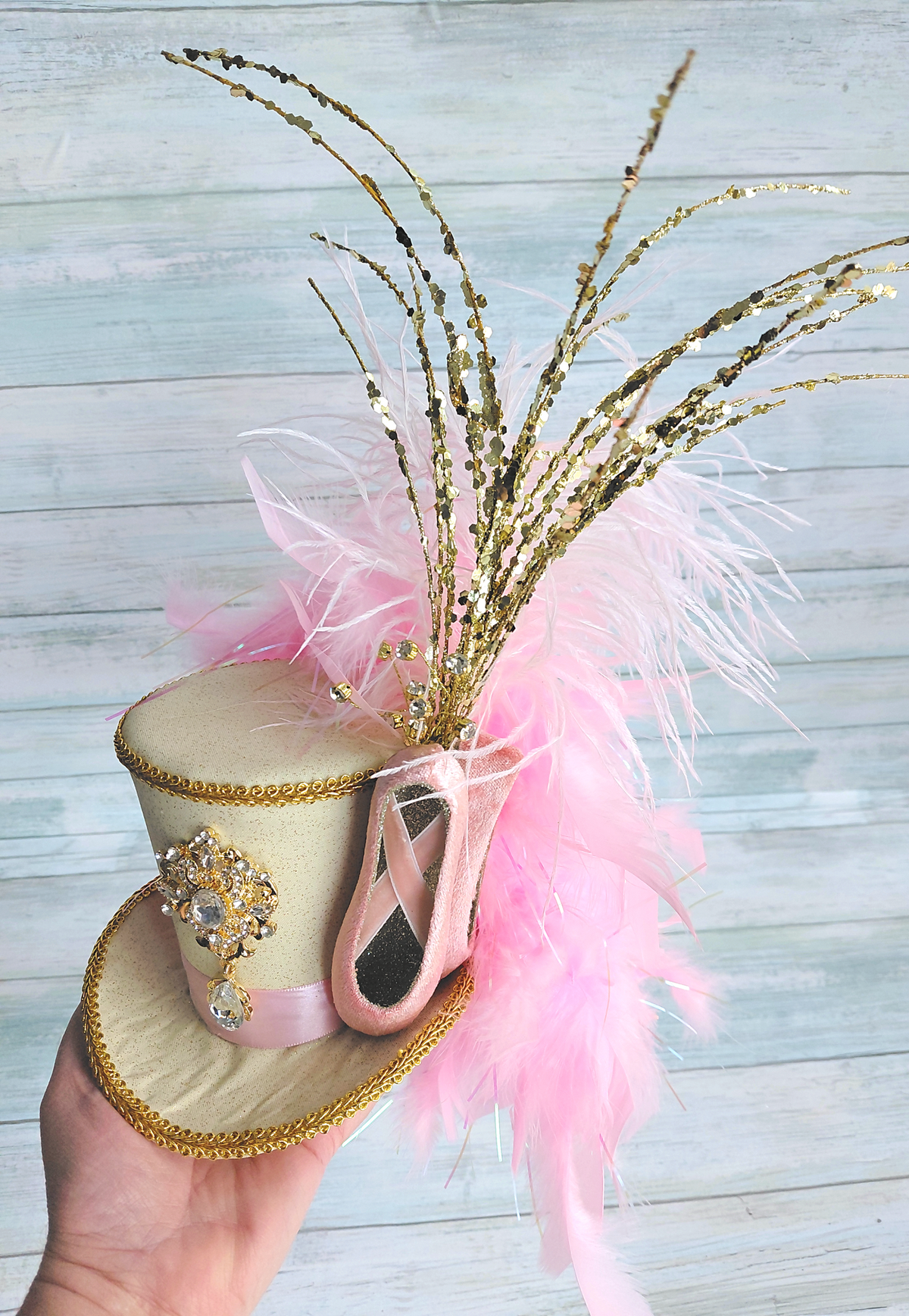 Golden Ballerina Mini Top Hat