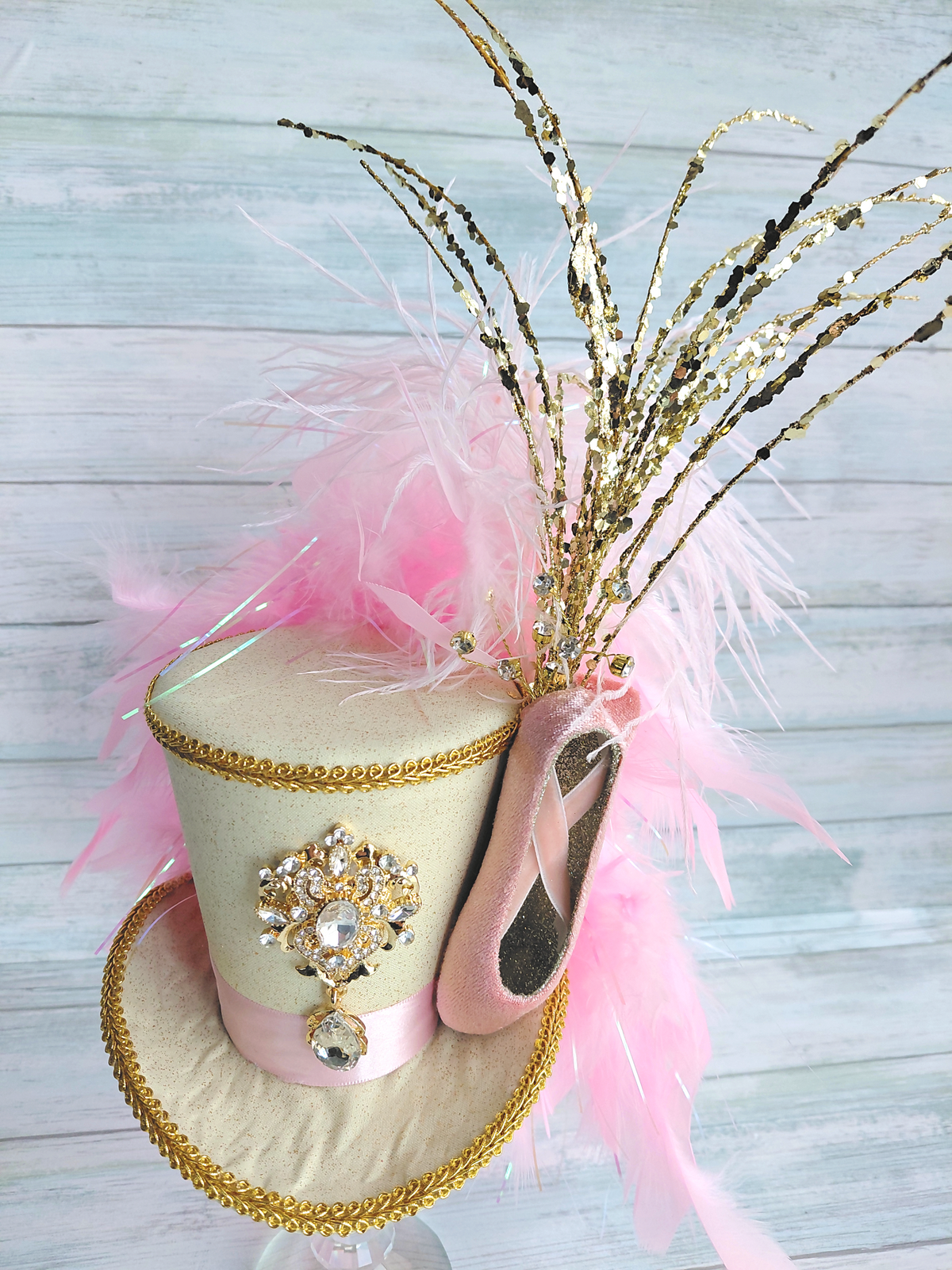 Golden Ballerina Mini Top Hat