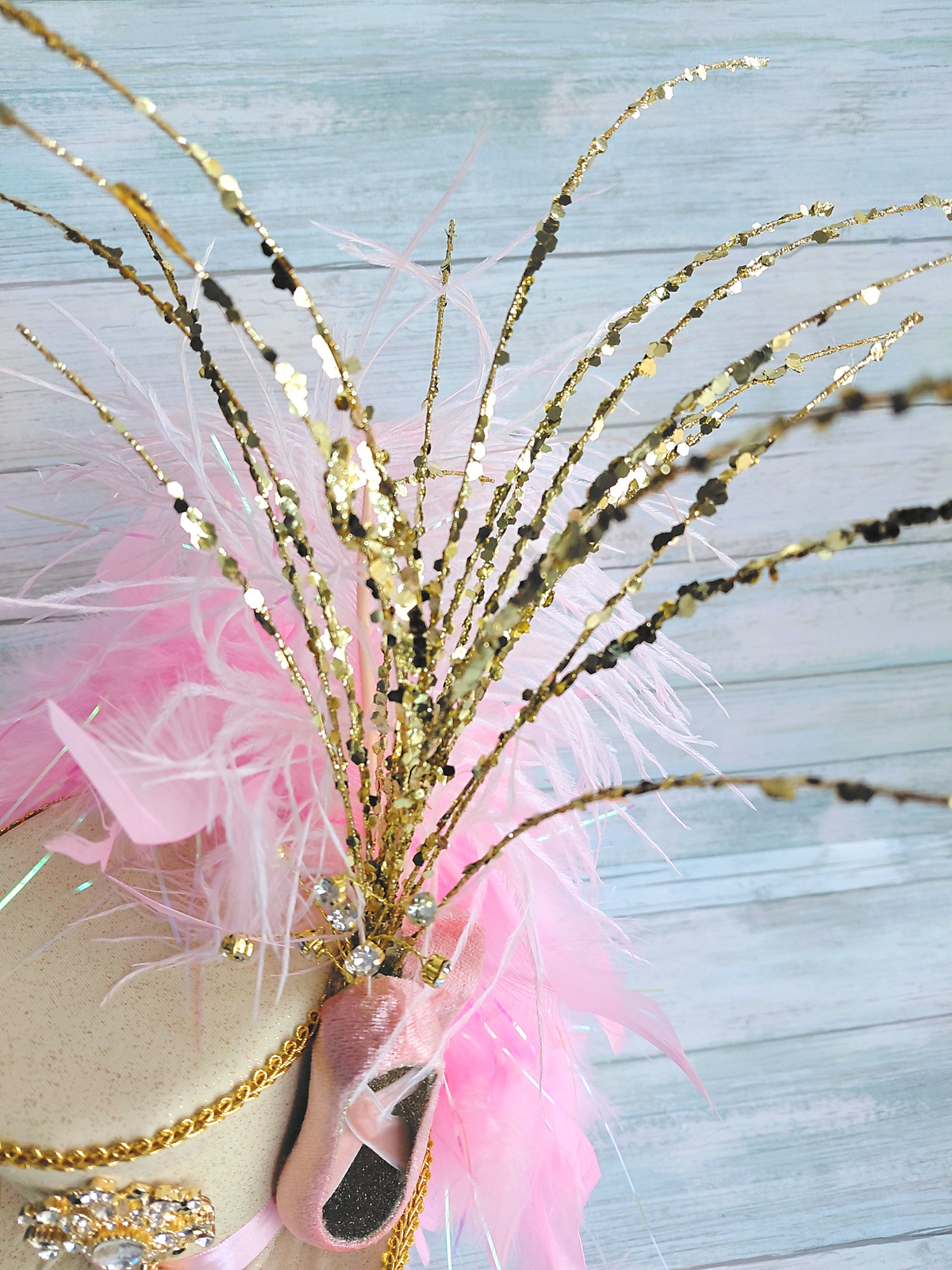 Golden Ballerina Mini Top Hat