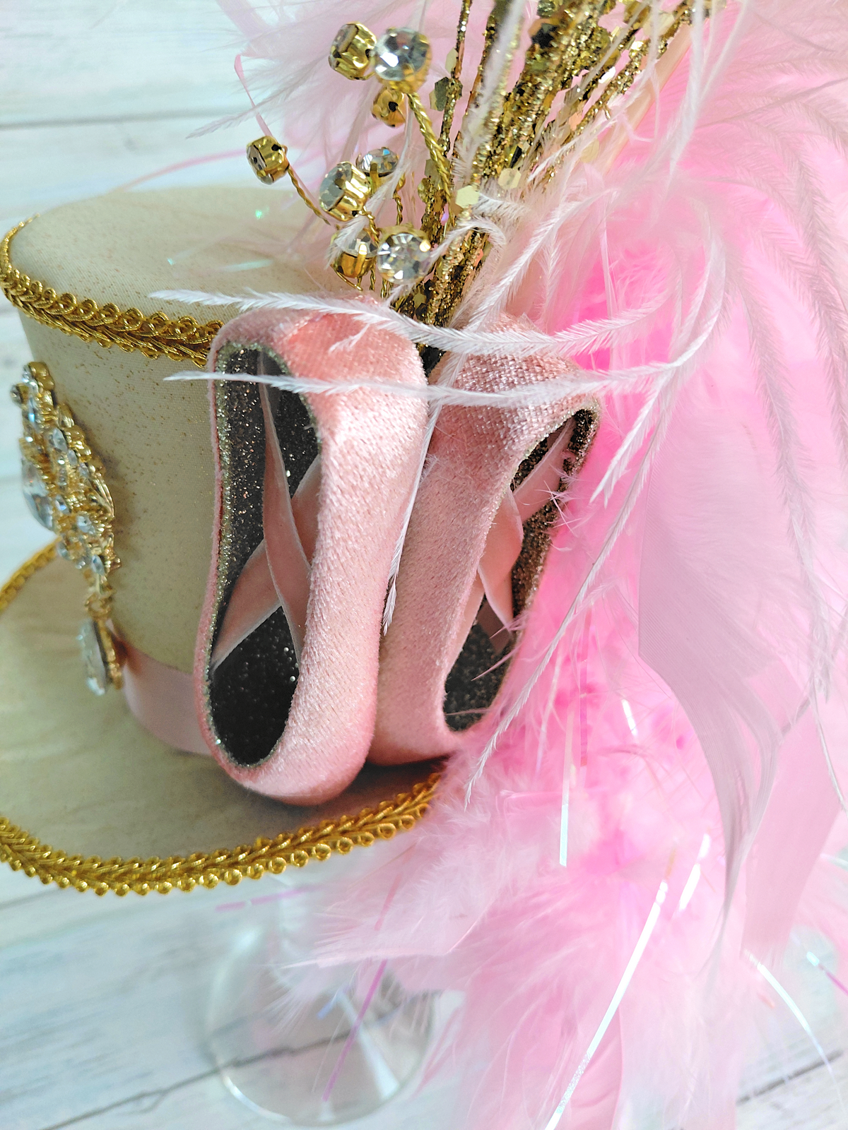 Golden Ballerina Mini Top Hat
