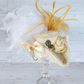 Ivory Lace Steampunk Mini Tricorn Hat