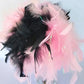 Pink Black Damask Mini Top Hat