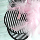 Paris Pink Black Glitter Mini Top Hat