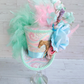 Pastel Horse Kentucky Derby Mini Top Hat