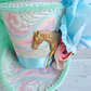 Pastel Horse Kentucky Derby Mini Top Hat