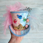 Princess Pink Blue Mini Top Hat