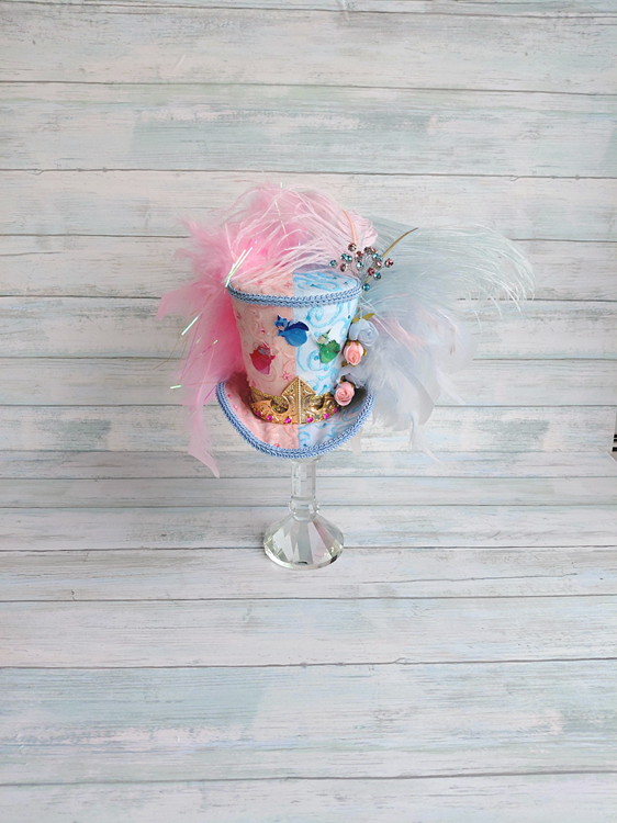 Princess Pink Blue Mini Top Hat