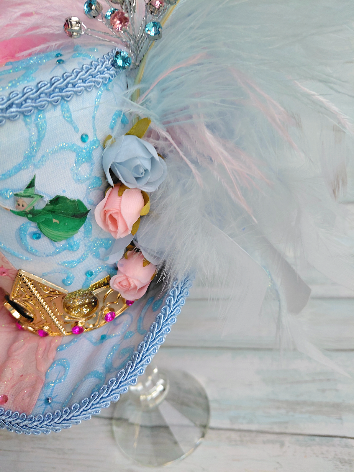 Princess Pink Blue Mini Top Hat