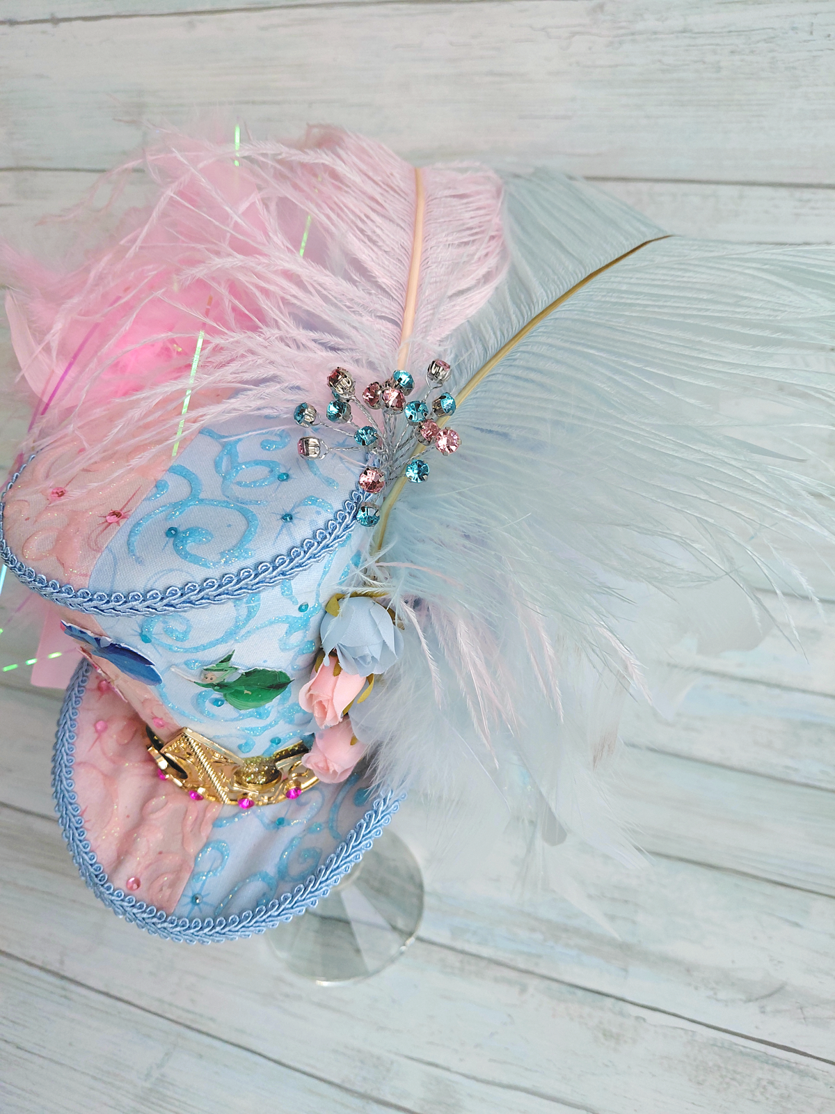 Princess Pink Blue Mini Top Hat