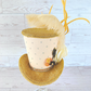 Steampunk Gold Glitter Mini Top Hat