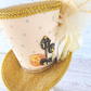 Steampunk Gold Glitter Mini Top Hat