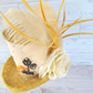 Steampunk Gold Glitter Mini Top Hat