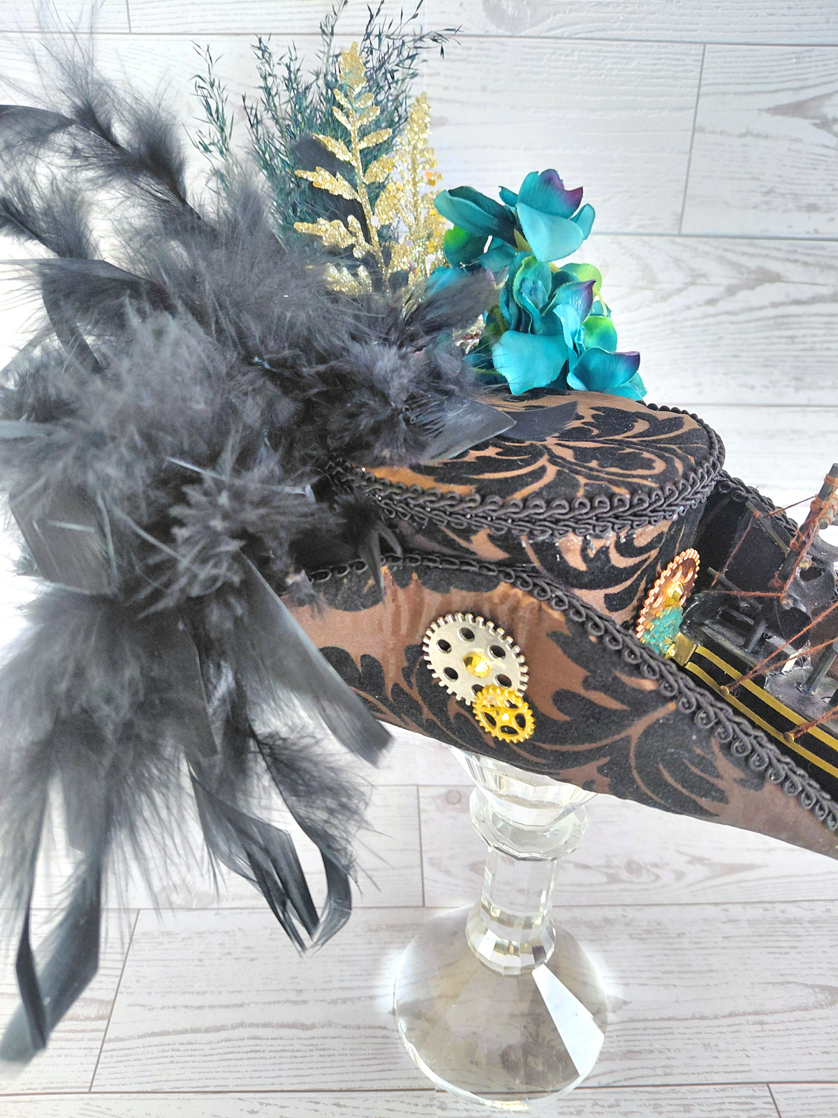 Steampunk Ship Mini Tricorn Hat