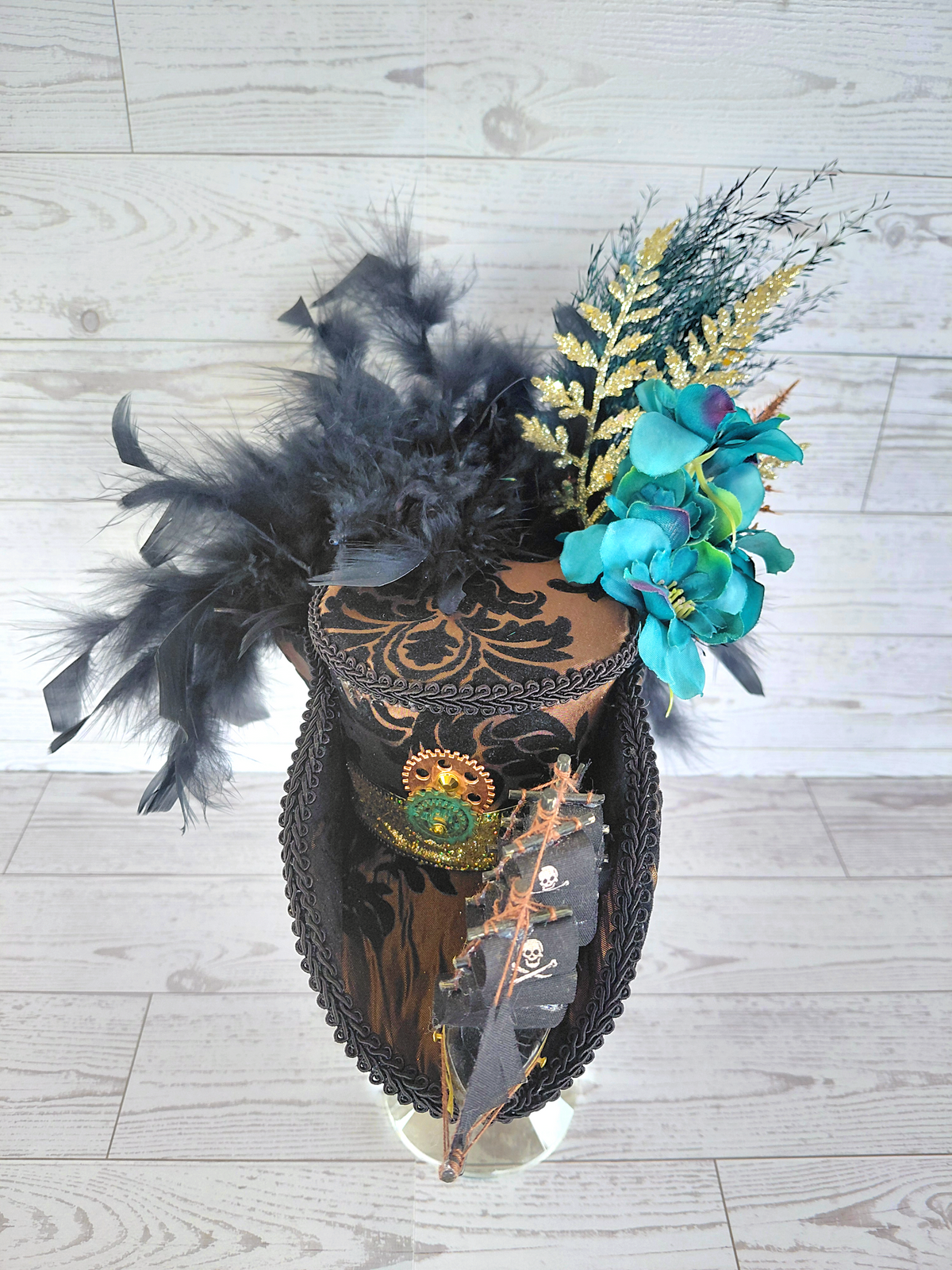 Steampunk Ship Mini Tricorn Hat