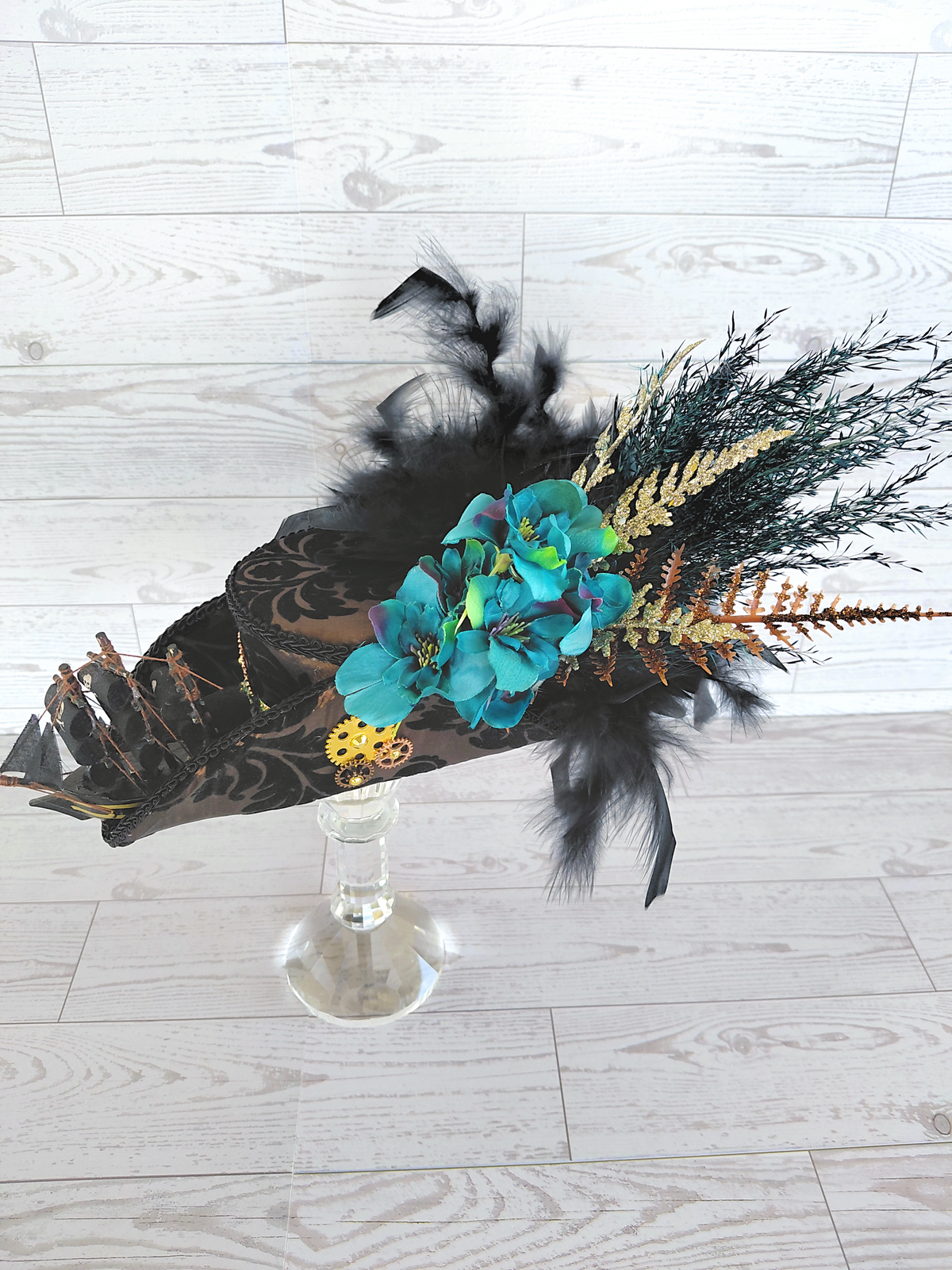 Steampunk Ship Mini Tricorn Hat