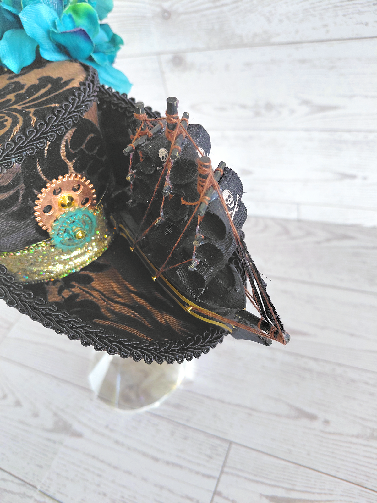 Steampunk Ship Mini Tricorn Hat