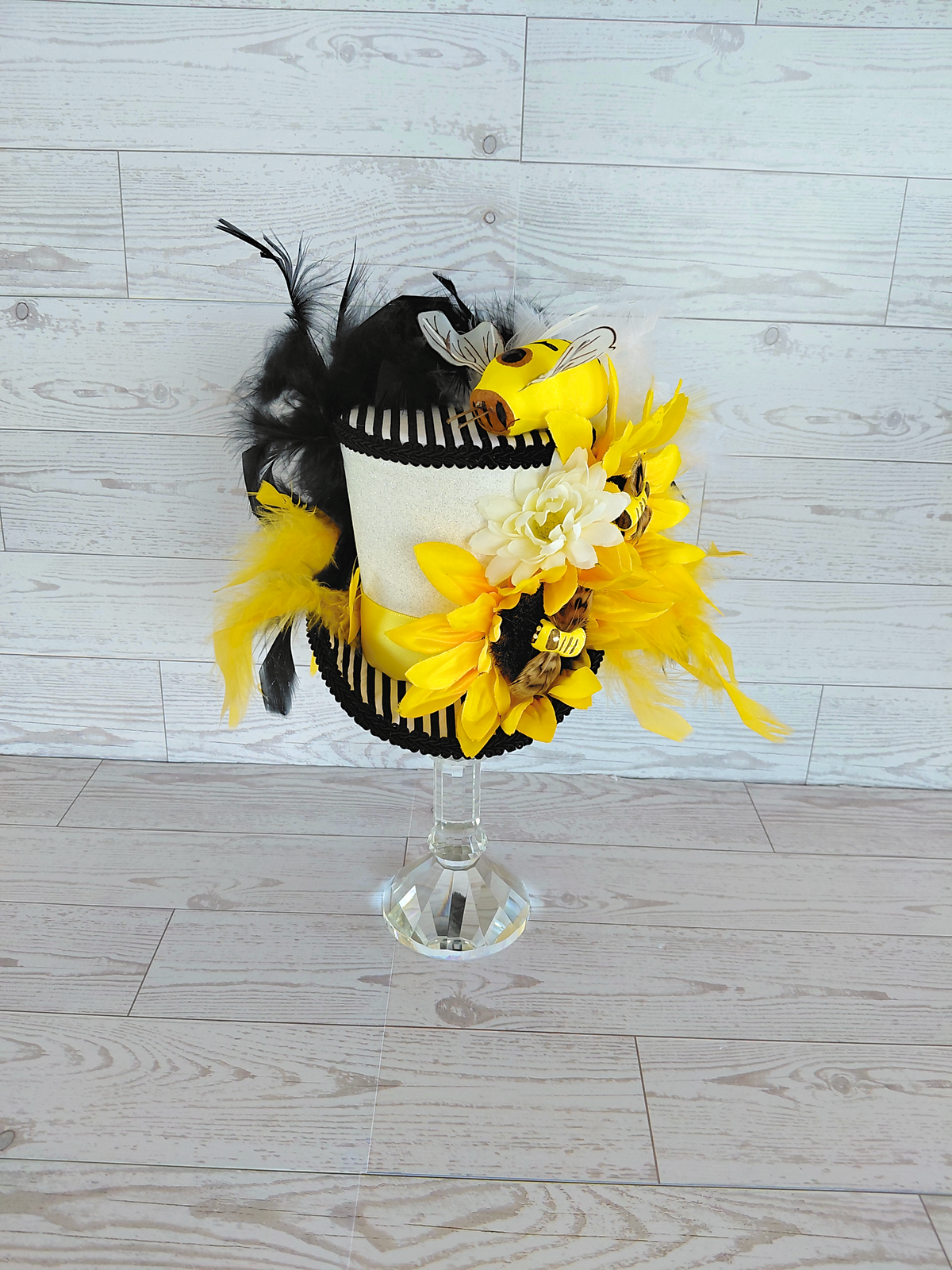Bumblebee Sunflower Mini Top Hat
