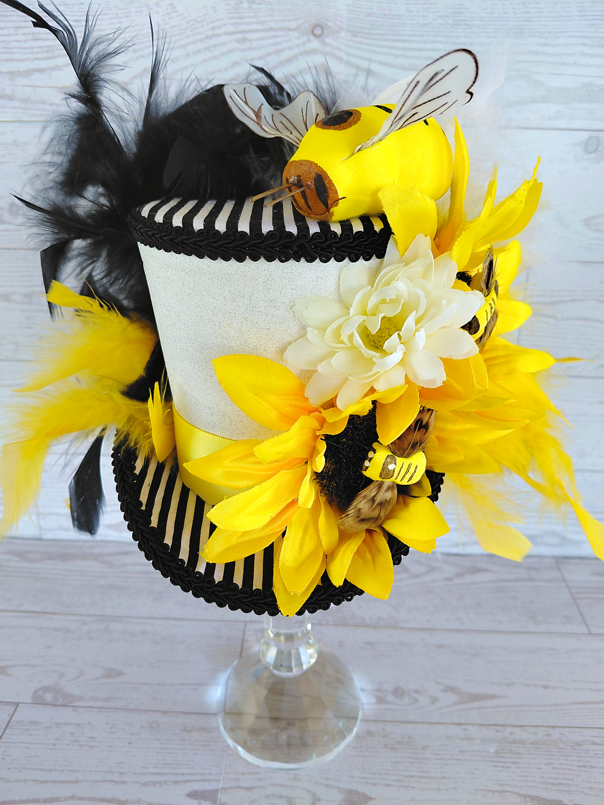 Bumblebee Sunflower Mini Top Hat