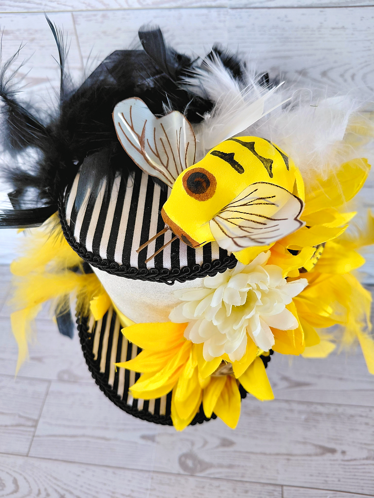 Bumblebee Sunflower Mini Top Hat