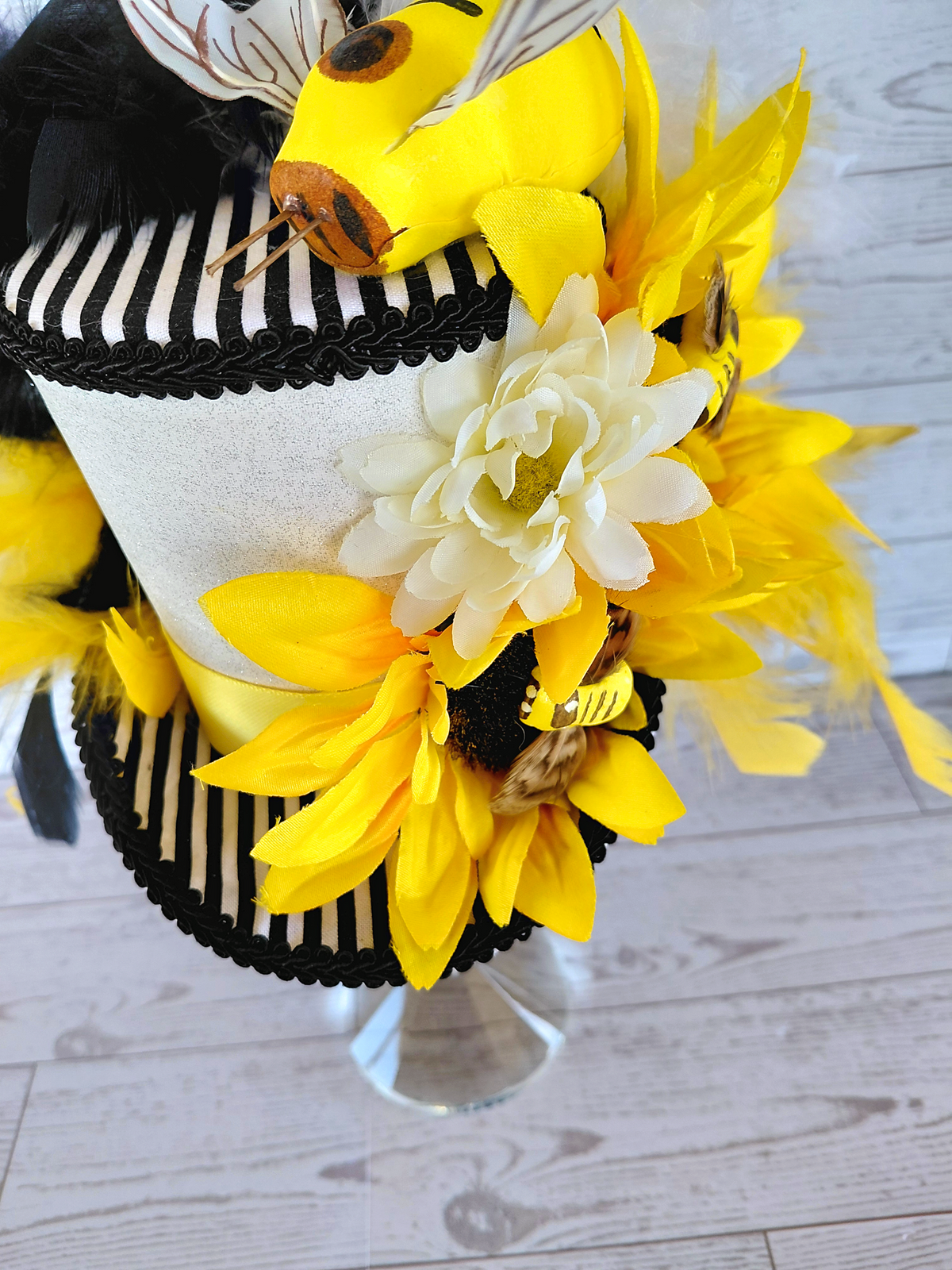Bumblebee Sunflower Mini Top Hat