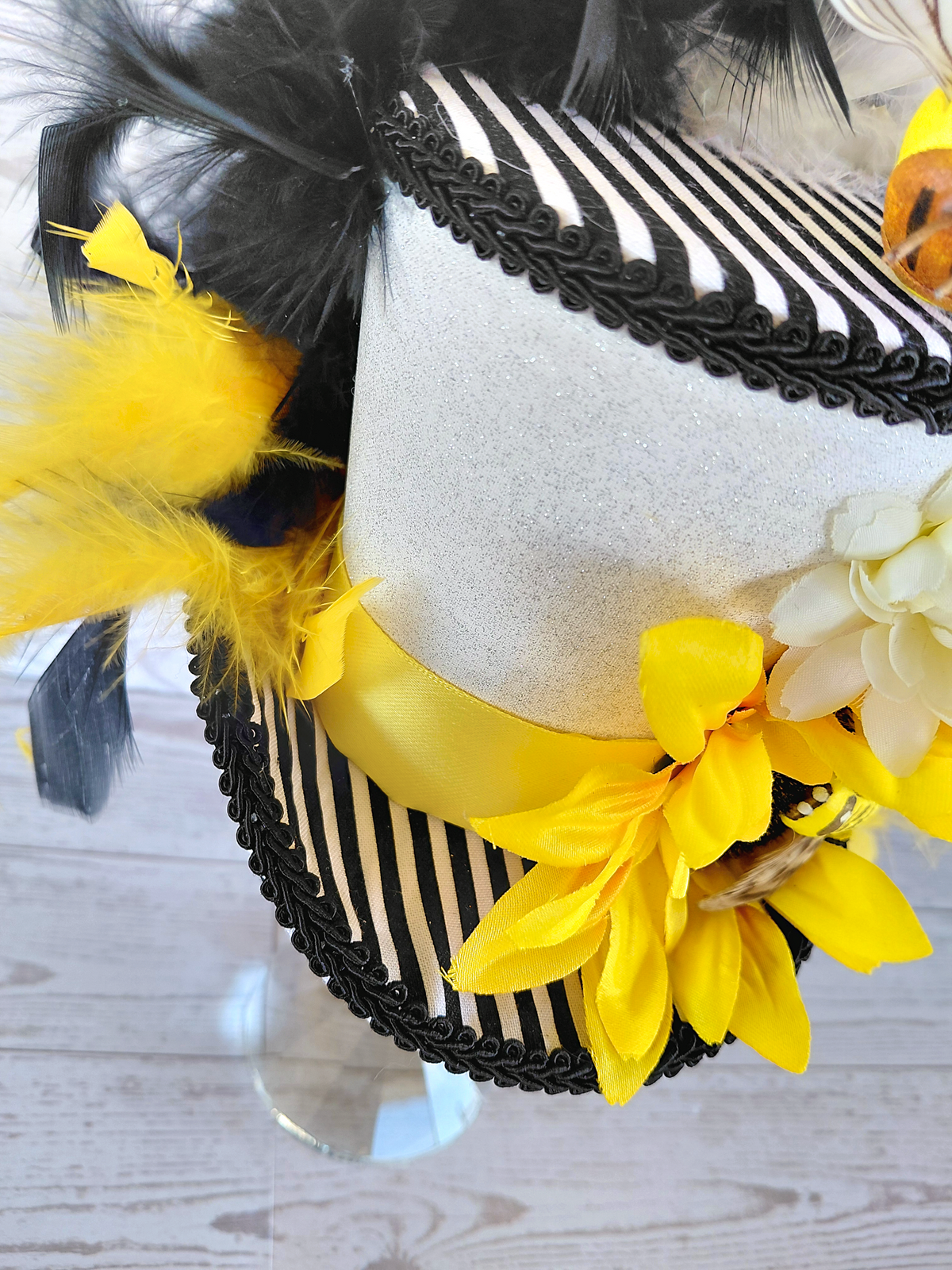 Bumblebee Sunflower Mini Top Hat