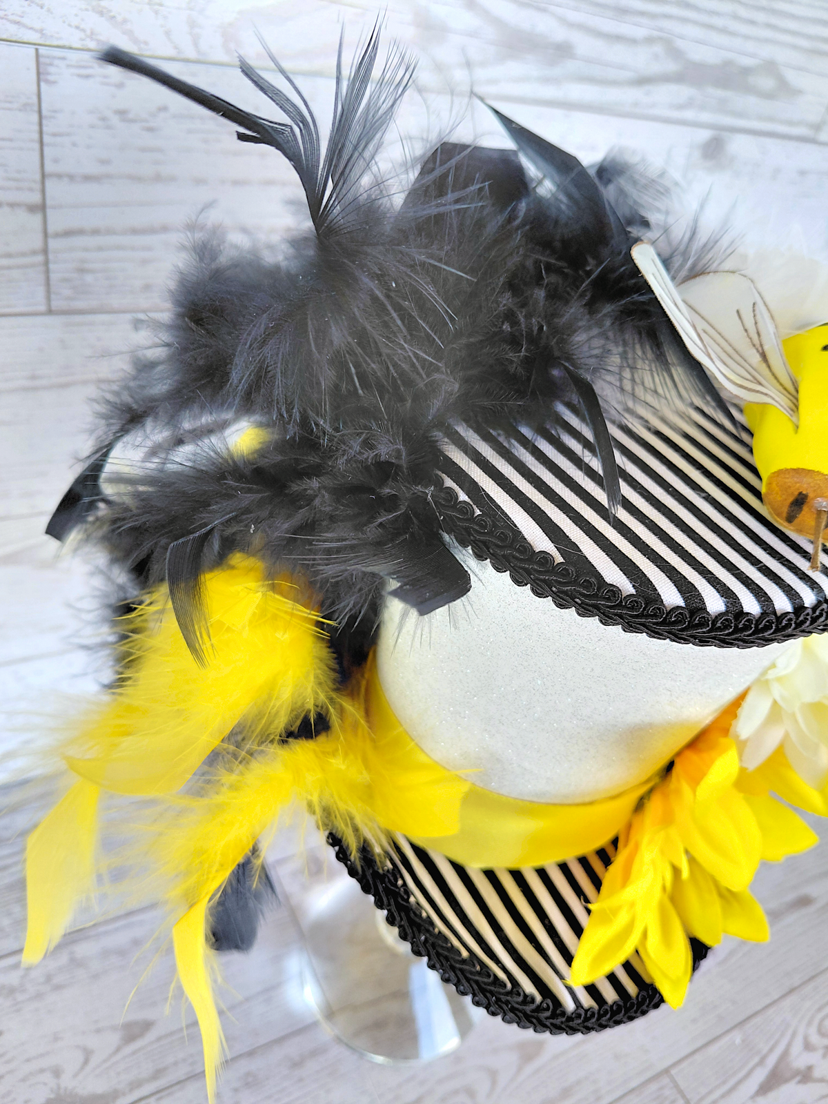 Bumblebee Sunflower Mini Top Hat