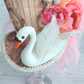 Regal Swan Floral Mini Top Hat