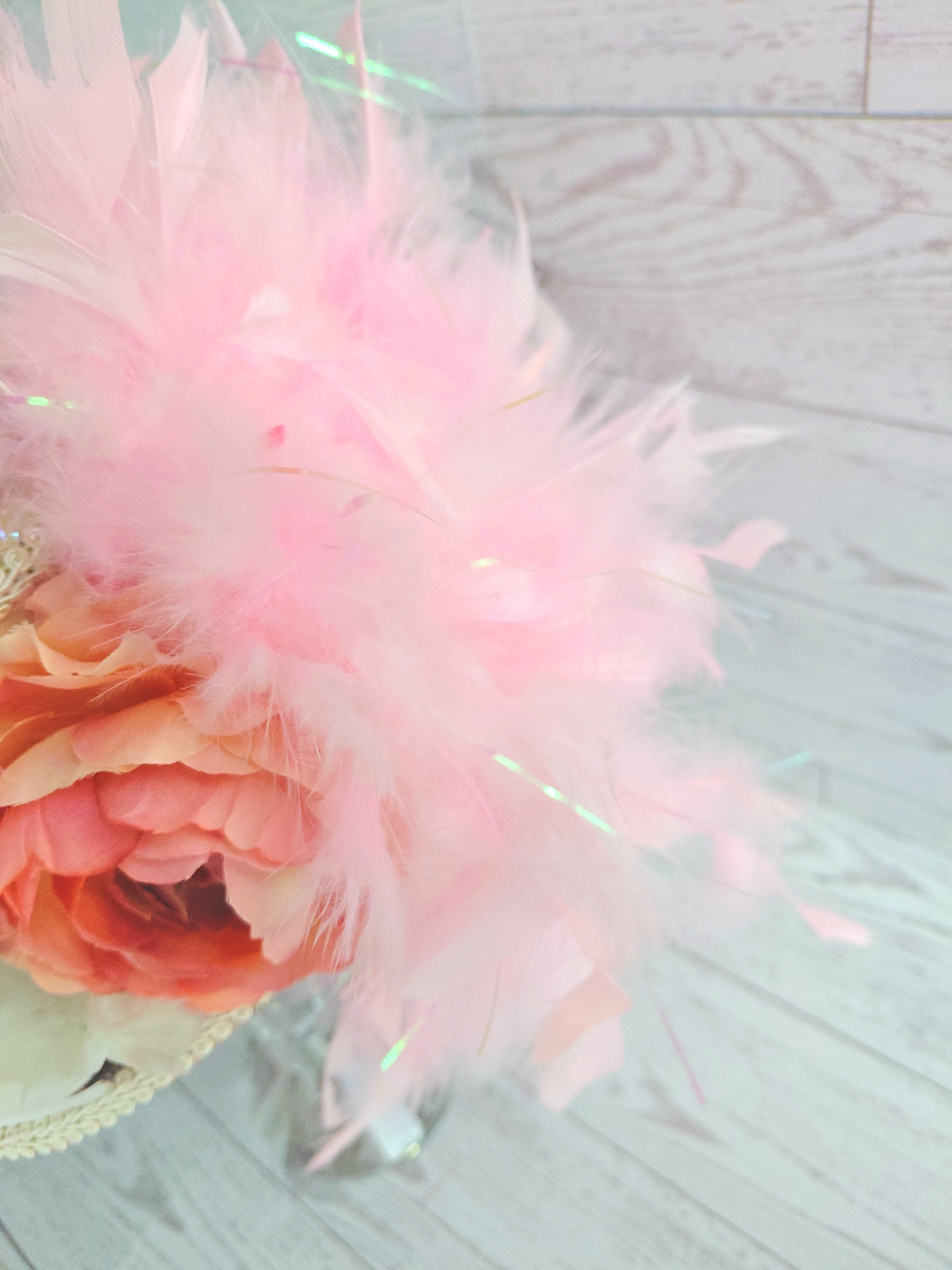 Regal Swan Floral Mini Top Hat