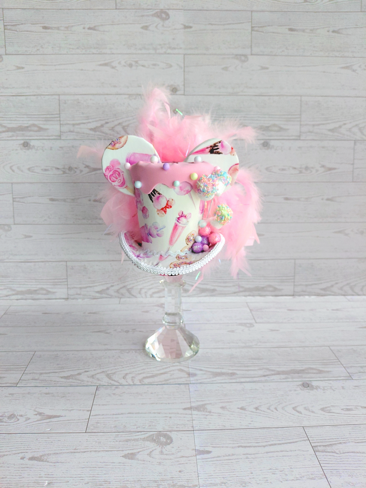 Whimsical Candy Sweets Mouse Ears Mini Top Hat