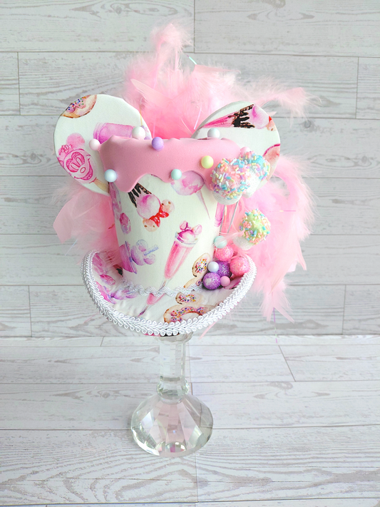 Whimsical Candy Sweets Mouse Ears Mini Top Hat