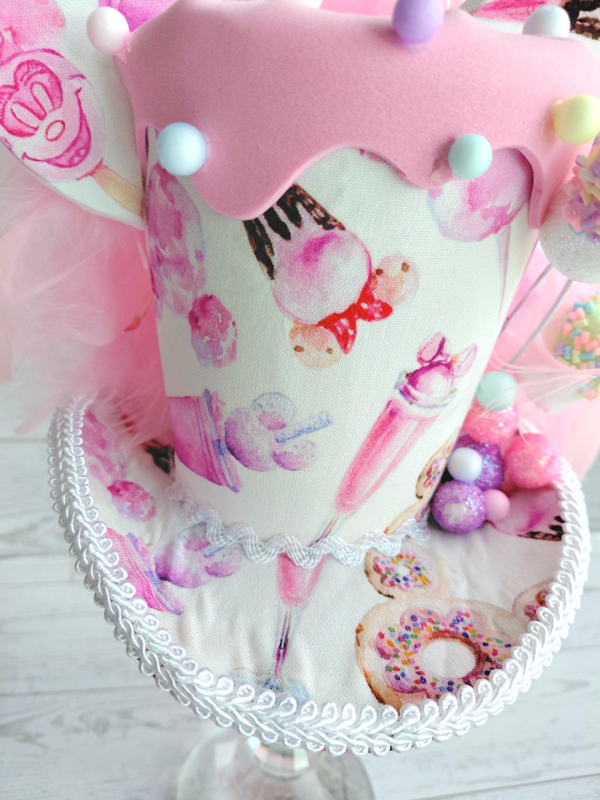 Whimsical Candy Sweets Mouse Ears Mini Top Hat