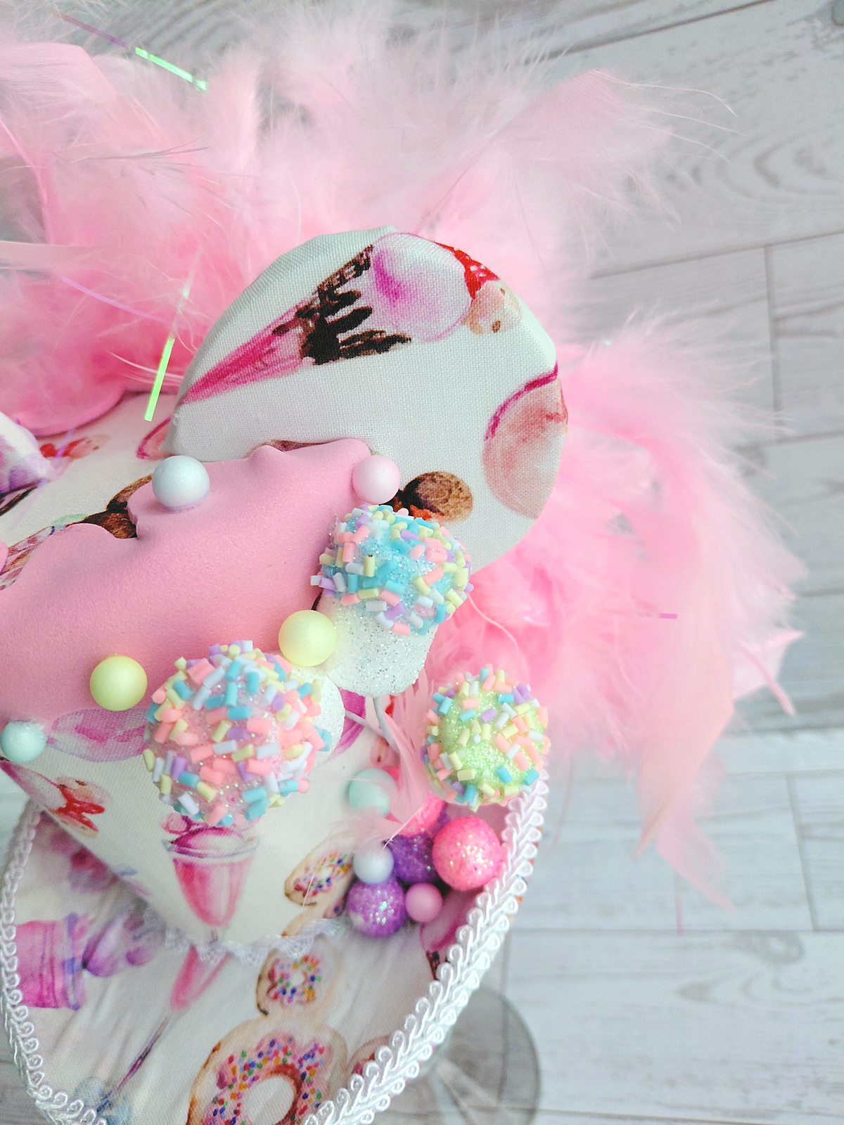 Whimsical Candy Sweets Mouse Ears Mini Top Hat