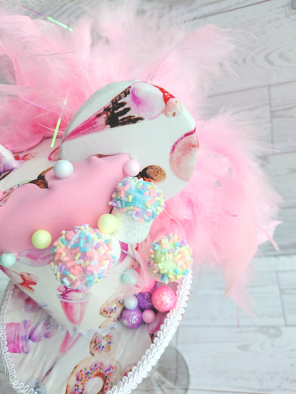 Whimsical Candy Sweets Mouse Ears Mini Top Hat