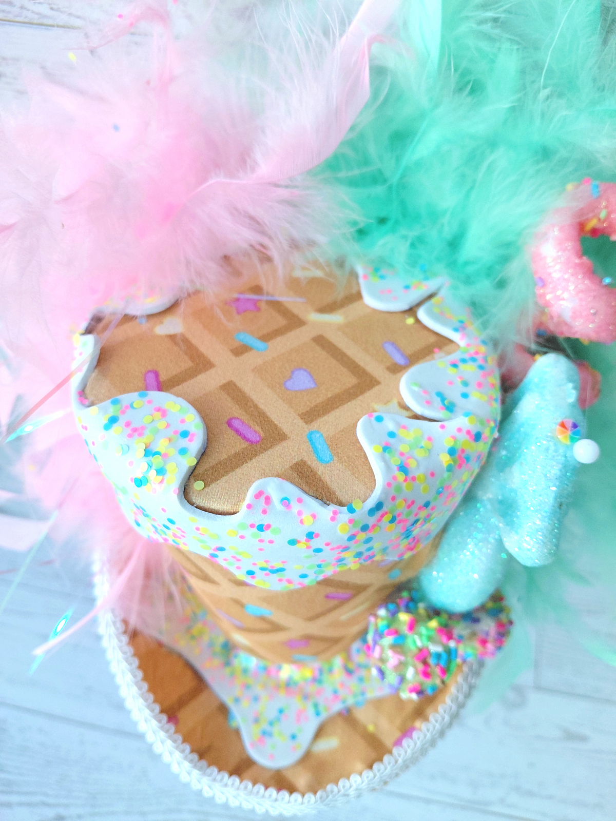 Sweets Candy Ice Cream Mini Top Hat