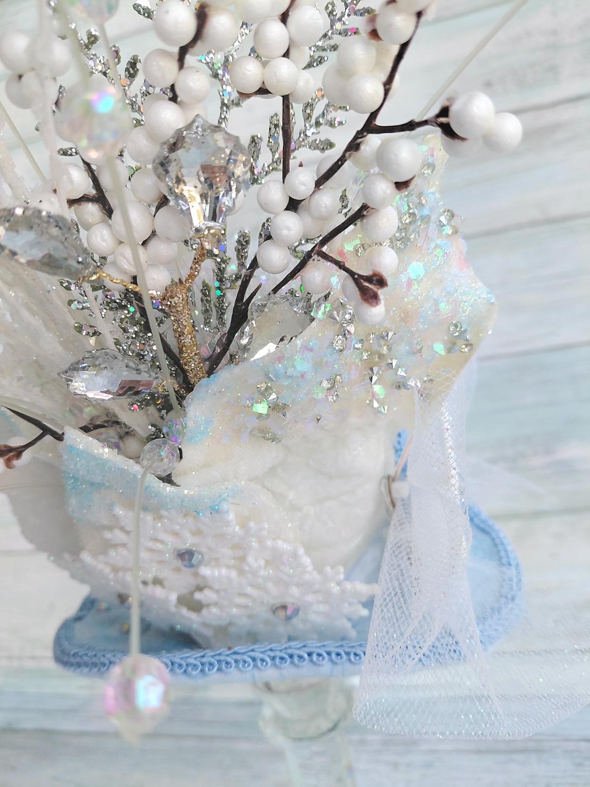 Winter Wonderland Light Up Mini Top  Hat