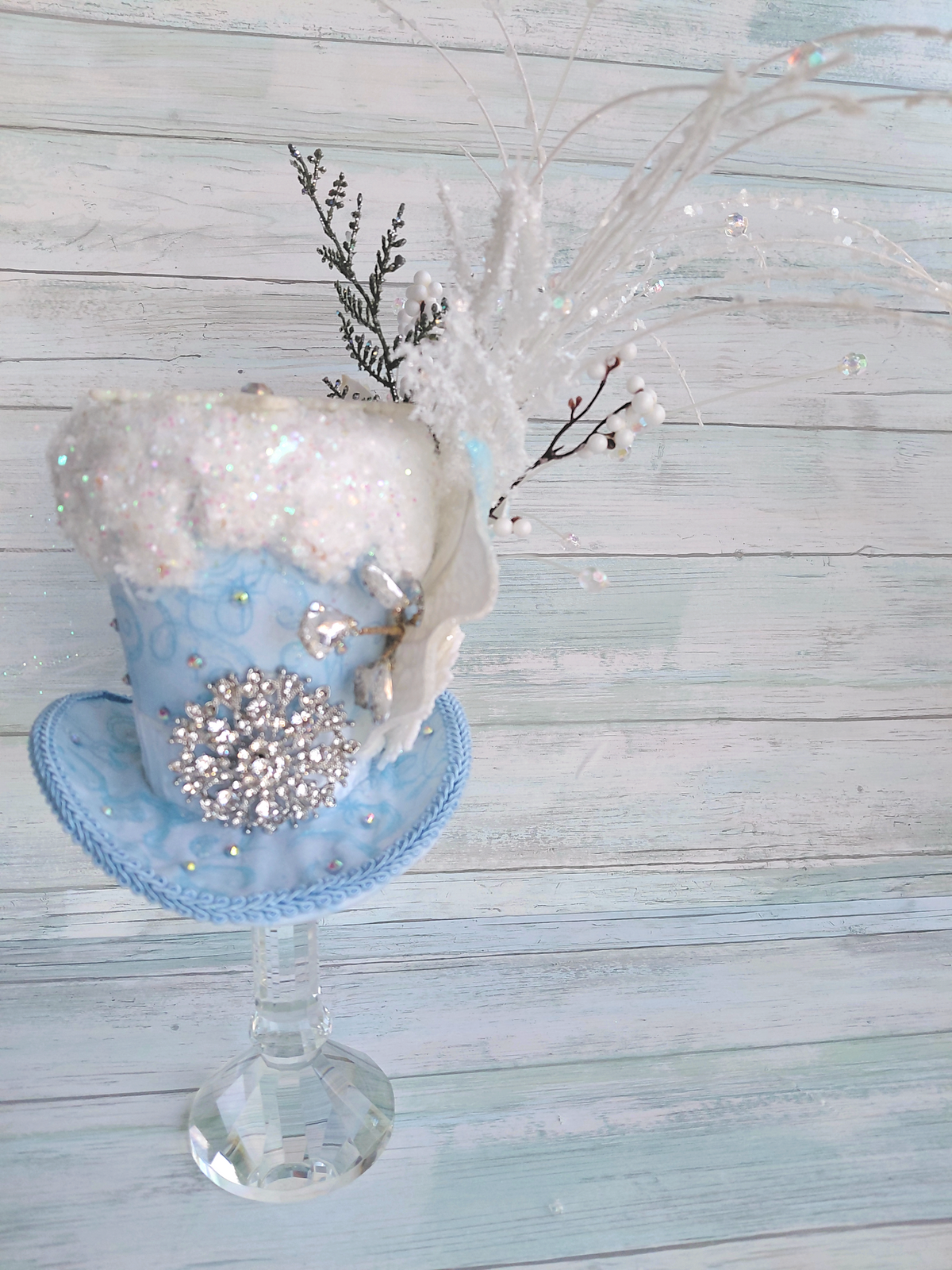 Winter Wonderland Light Up Mini Top  Hat