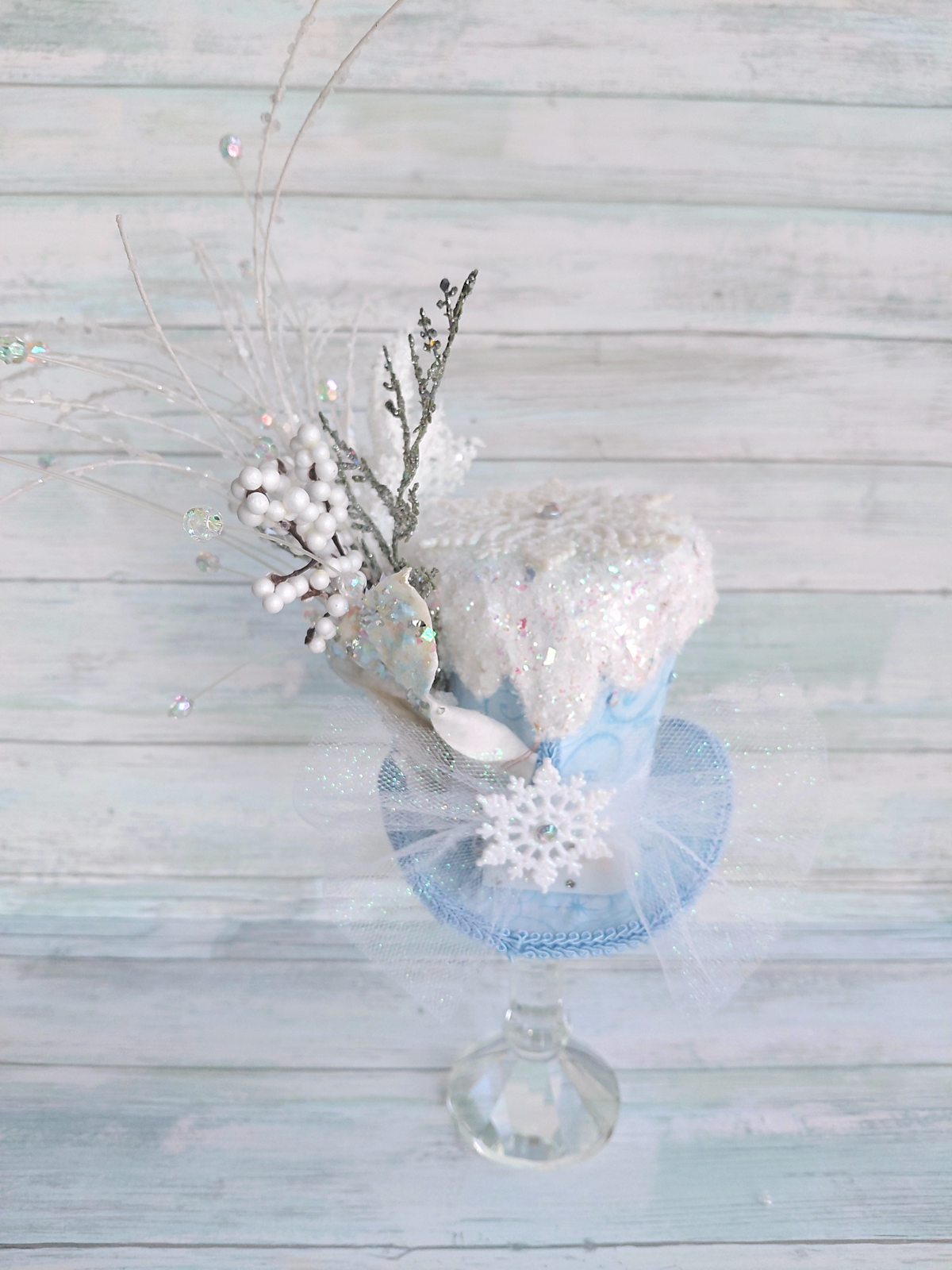 Winter Wonderland Light Up Mini Top  Hat